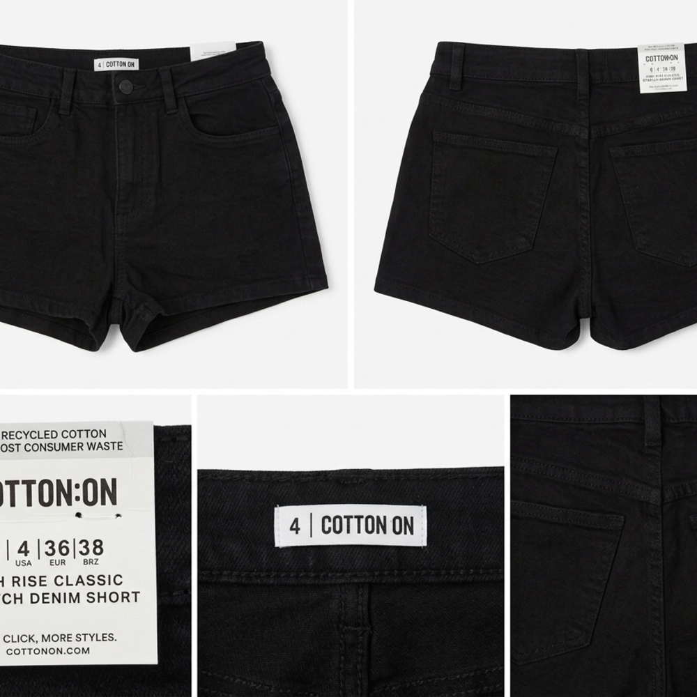 Cotton On High Rise Classic Stretch Denim Shorts - NWT